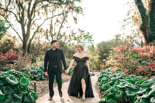 This is a picture of one of our engagement photography sessions in the Orlando Area. Kelly and Jo's Engagement session was absolutely stunning including their matching black outfits.