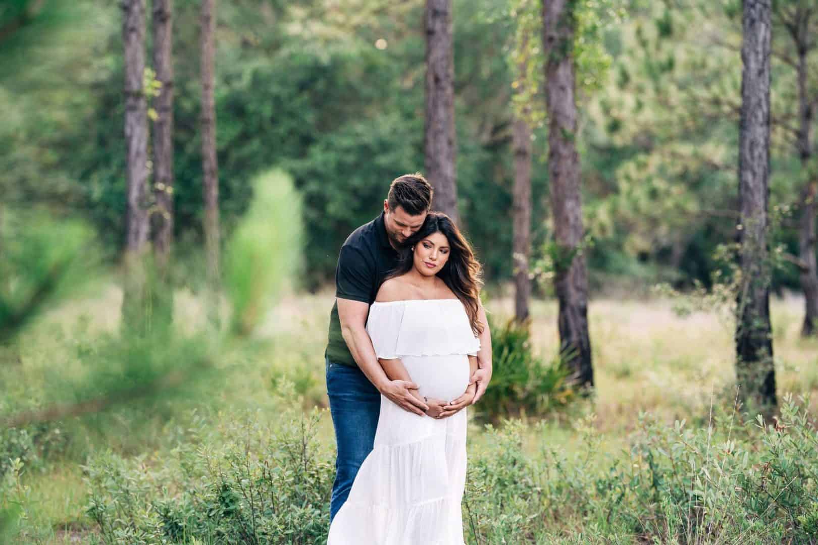 Husband and wife maternity photographer near Orlando Fl