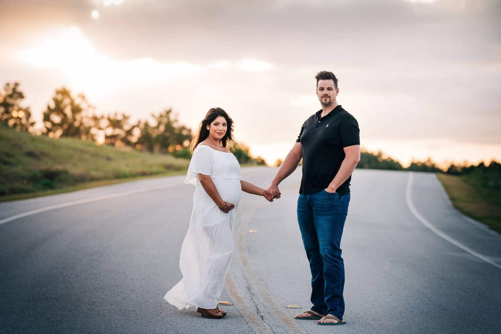 Husband and wife maternity photographer near Orlando Fl