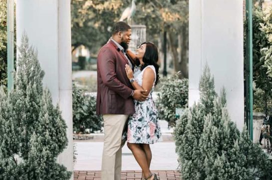 Engagement Session in Downtown Winter Park Fl